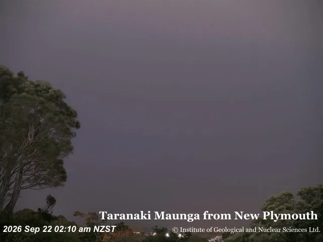 Taranaki – Câmara visual: Taranaki Maunga from New Plymouth, Nova Zelândia