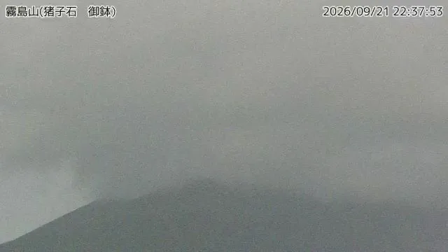Kirishimayama – Câmara visual: Kirishimayama – 霧島山 猪子石（御鉢）, Japão
