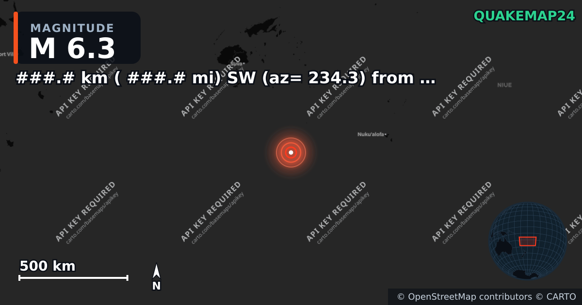 M6.3 earthquake near ###.# km ( ###.# mi) SW (az= 234.3) from San Miguel Is., CA on Mar 1, 2026 — map of epicenter and shaking intensity | QuakeMap24