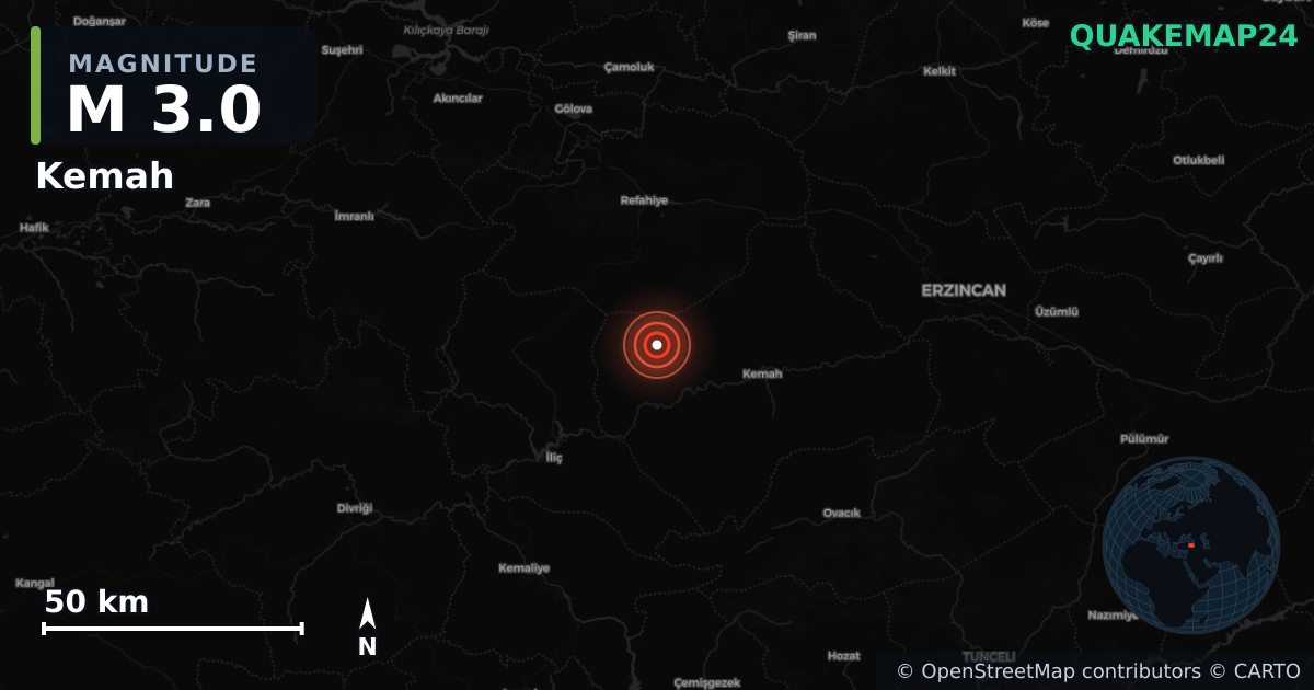 M3.0 earthquake near Kemah on Nov 9, 2025 — map of epicenter and shaking intensity | QuakeMap24