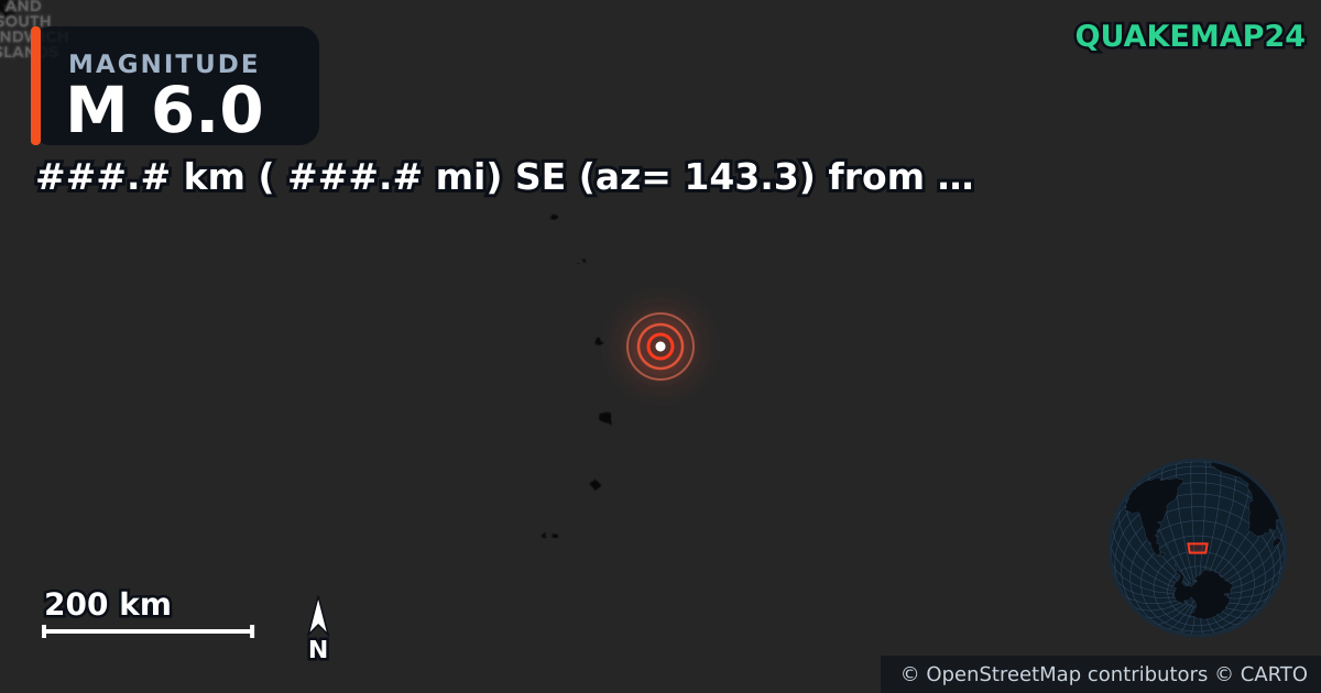 M6.0 earthquake near ###.# km ( ###.# mi) SE (az= 143.3) from Fortuna Foothills, AZ on Jan 29, 2026 — map of epicenter and shaking intensity | QuakeMap24