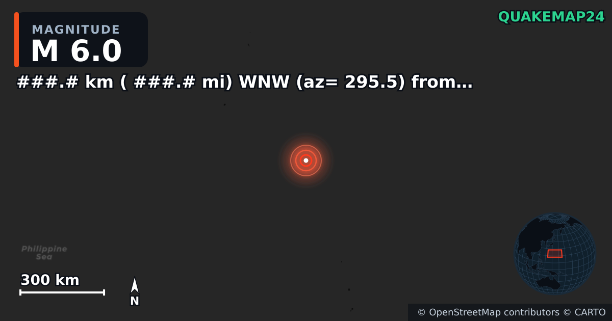 Erdbeben M6,0 bei ###.# km ( ###.# mi) WNW (az= 295.5) from Kingman, AZ · 2026-03-02 — Karte der Lage des Epizentrums
