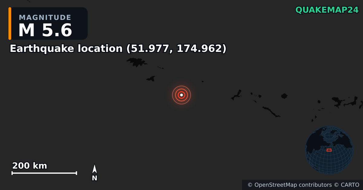 Sismo de M5,6 · 2026-03-17 — Mapa da localização do epicentro