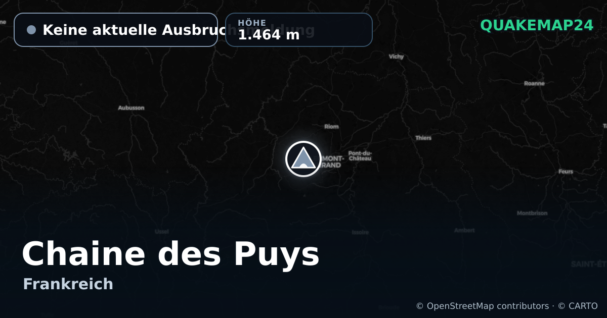 Chaine des Puys · Keine aktuelle Ausbruchsmeldung · 1.464 m