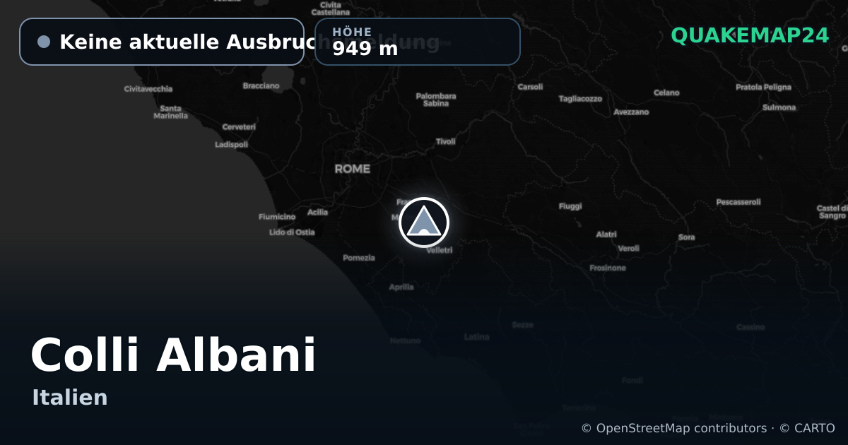 Colli Albani · Keine aktuelle Ausbruchsmeldung · 949 m