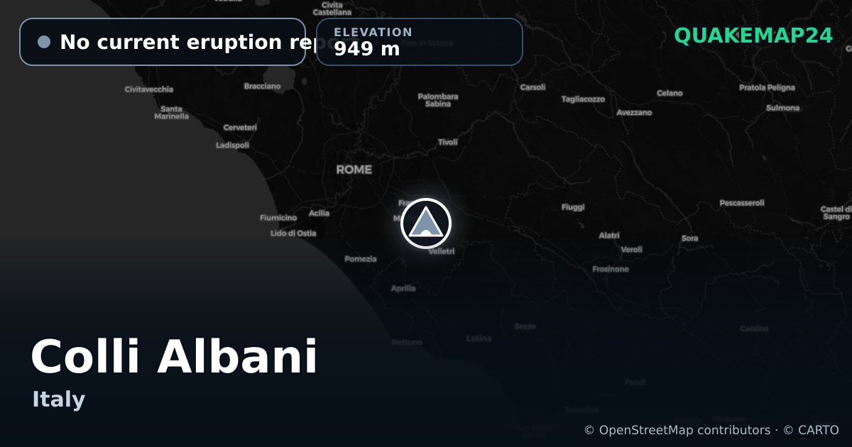 Colli Albani · No current eruption report · 949 m