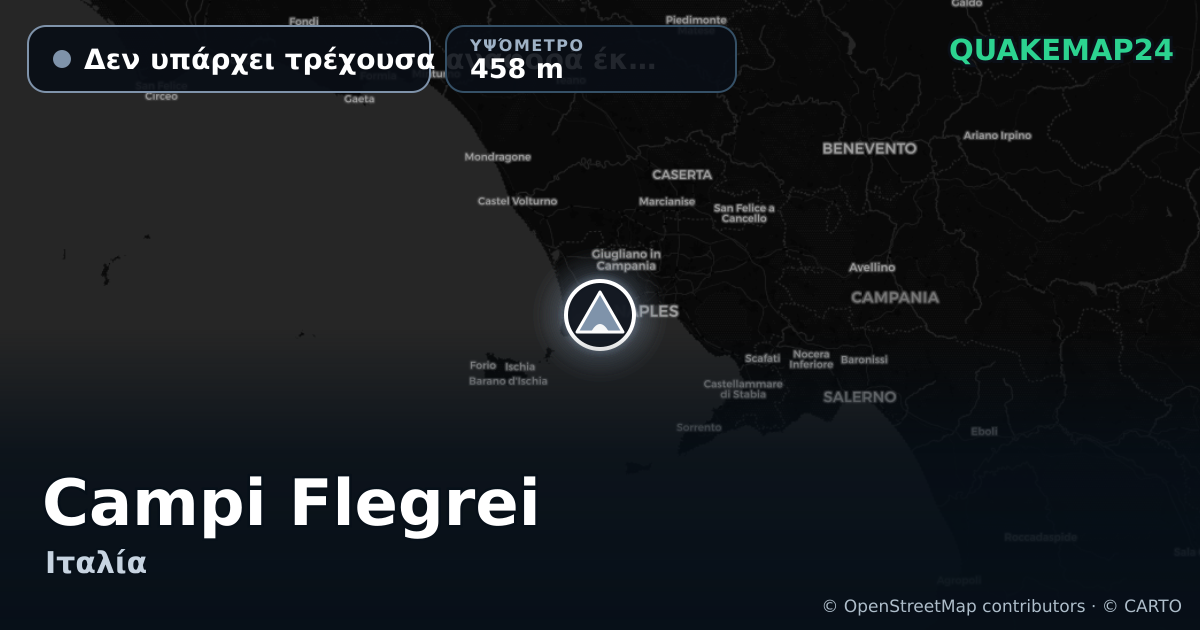 Campi Flegrei · Δεν υπάρχει τρέχουσα αναφορά έκρηξης · 458 m