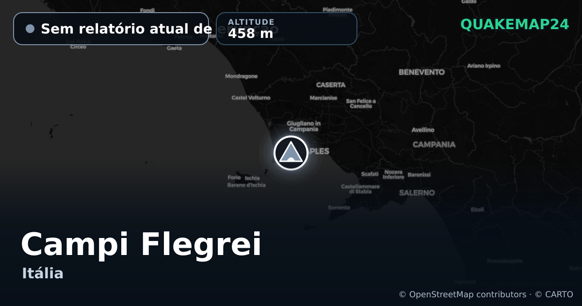 Campi Flegrei · Sem relatório atual de erupção · 458 m
