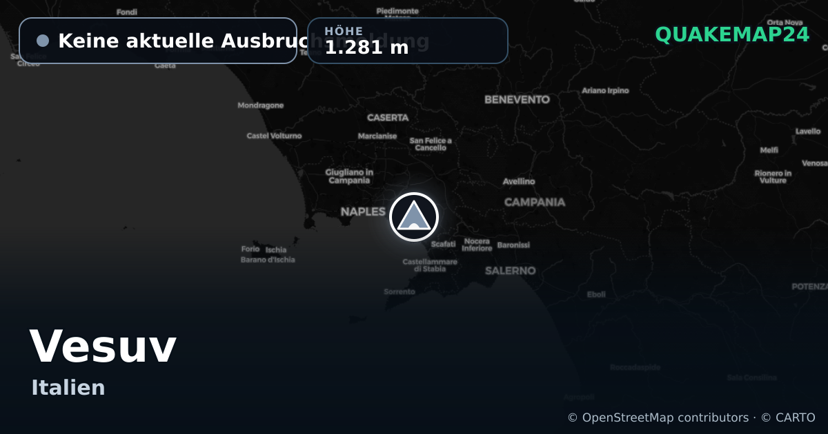 Vesuv · Keine aktuelle Ausbruchsmeldung · 1.281 m
