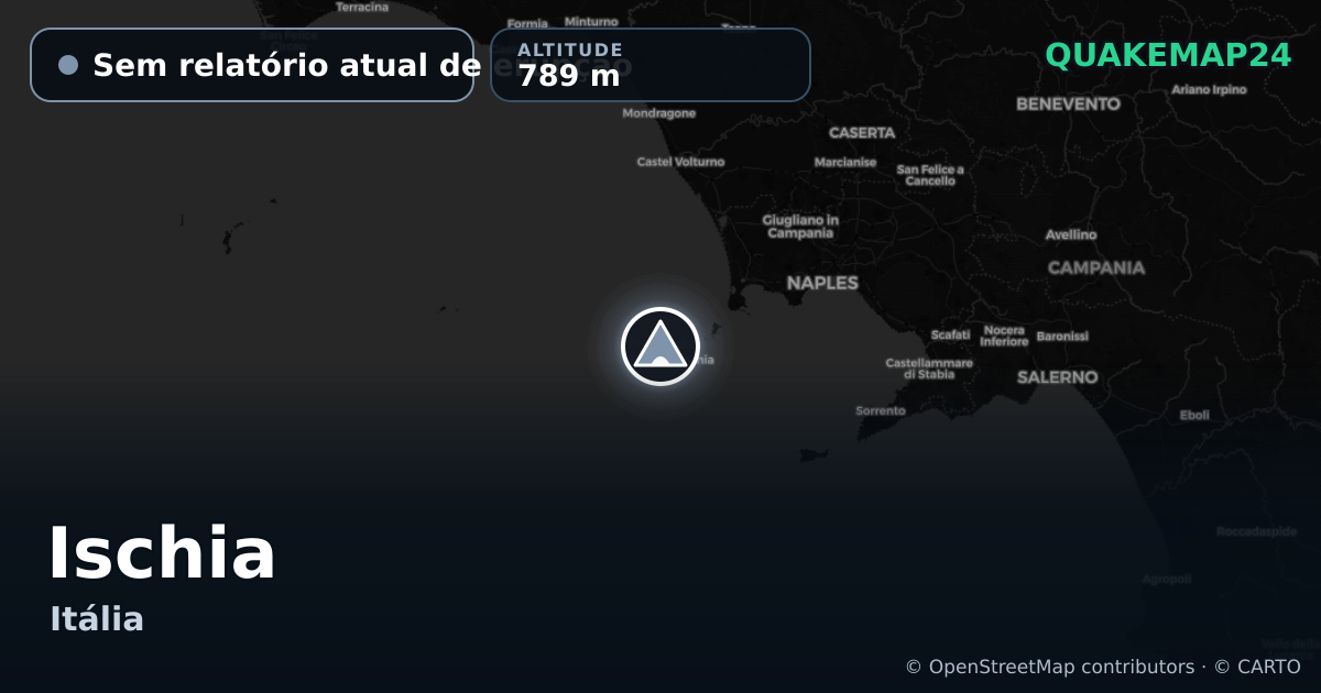 Ischia · Sem relatório atual de erupção · 789 m