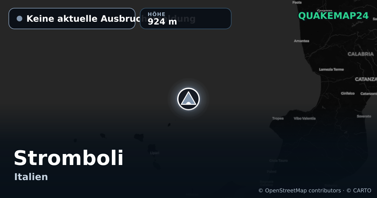 Stromboli · Keine aktuelle Ausbruchsmeldung · 924 m