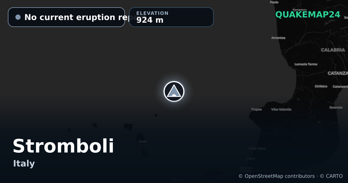 Stromboli · No current eruption report · 924 m