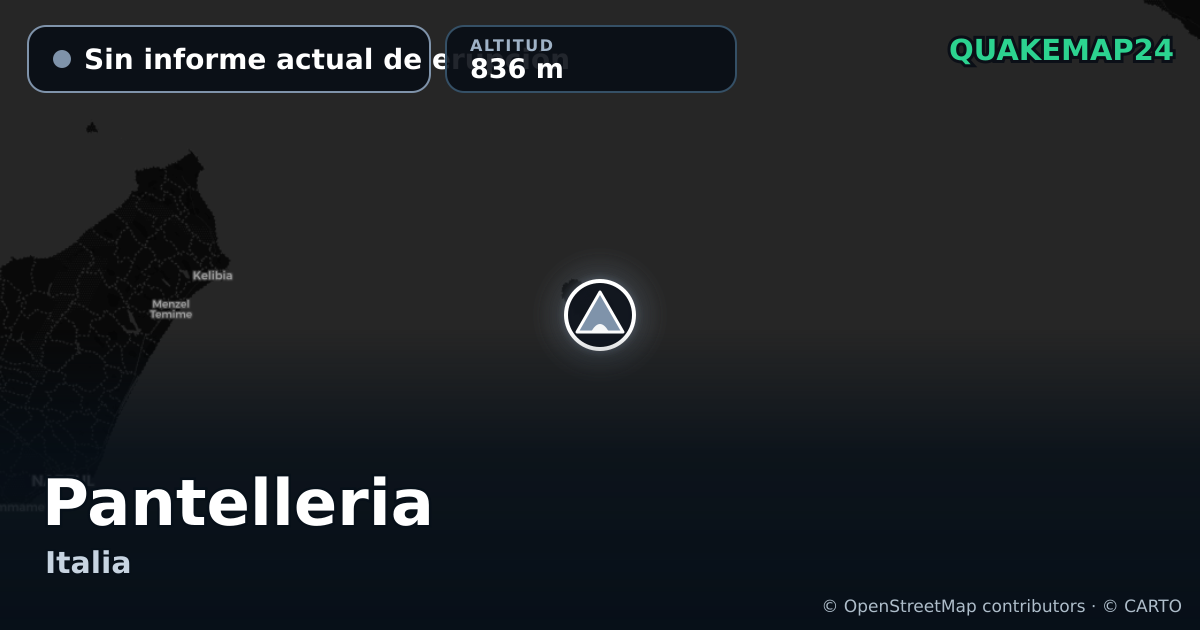 Pantelleria · Sin informe actual de erupción · 836 m