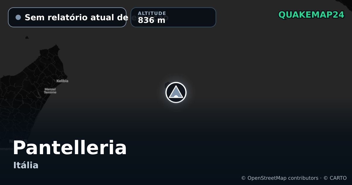 Pantelleria · Sem relatório atual de erupção · 836 m