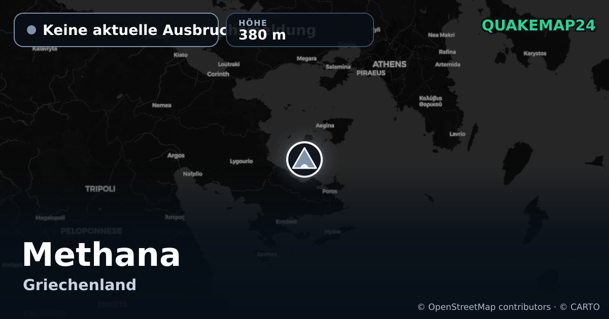 Methana · Keine aktuelle Ausbruchsmeldung · 380 m