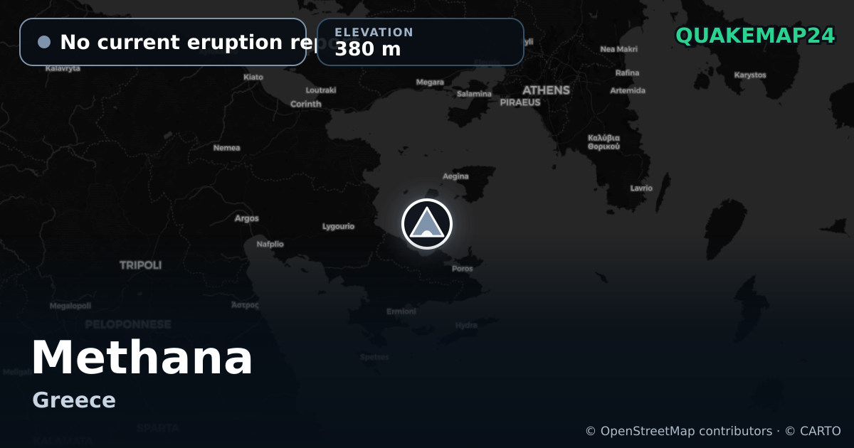 Methana · No current eruption report · 380 m