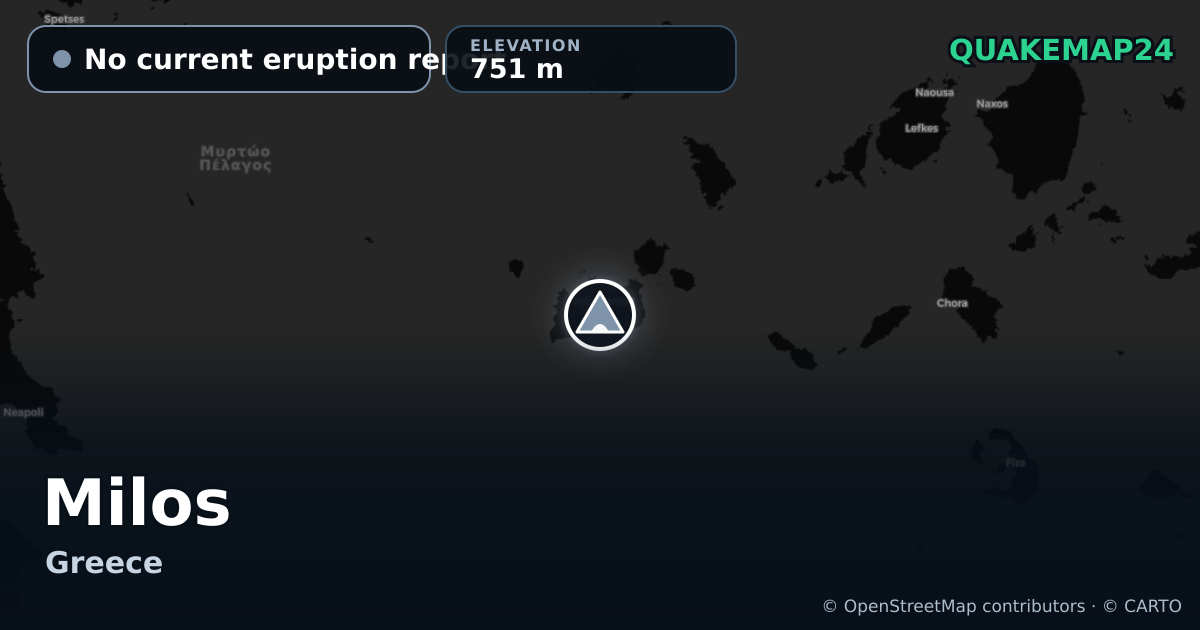 Milos · No current eruption report · 751 m
