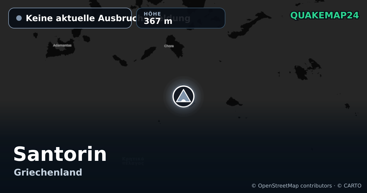 Santorin · Keine aktuelle Ausbruchsmeldung · 367 m
