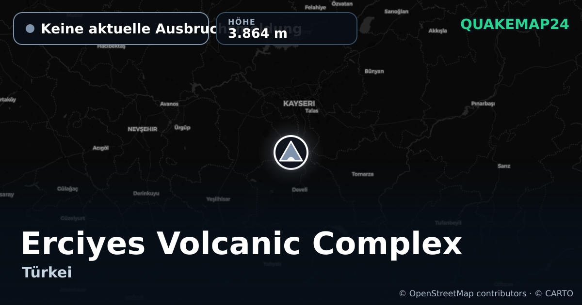 Erciyes Volcanic Complex · Keine aktuelle Ausbruchsmeldung · 3.864 m