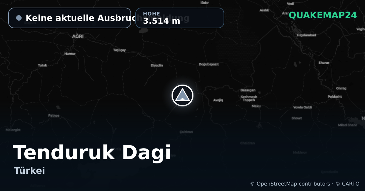 Tenduruk Dagi · Keine aktuelle Ausbruchsmeldung · 3.514 m