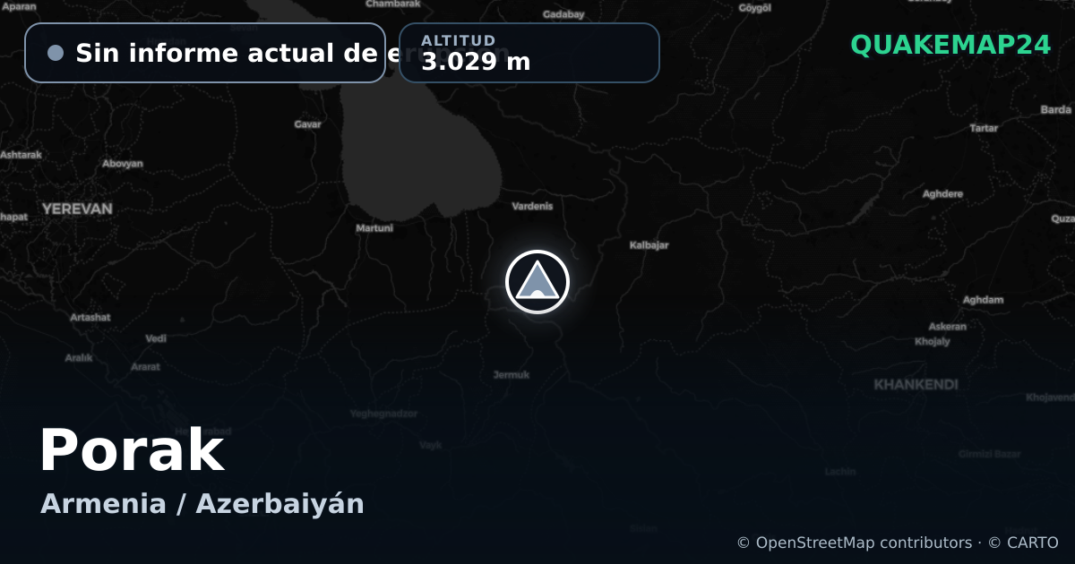 Porak · Sin informe actual de erupción · 3.029 m