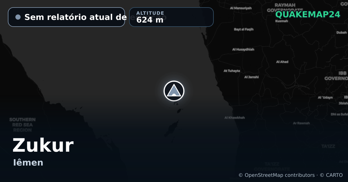 Zukur · Sem relatório atual de erupção · 624 m
