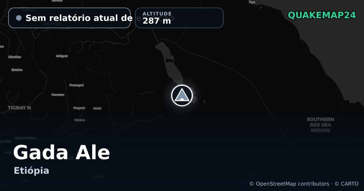Gada Ale · Sem relatório atual de erupção · 287 m