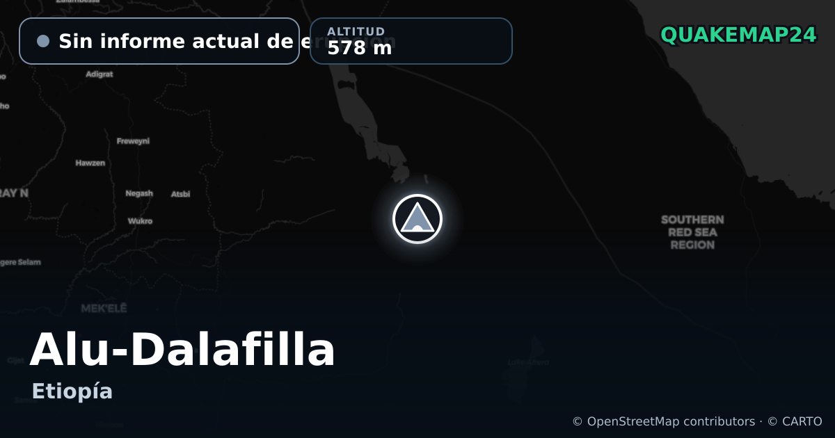 Alu-Dalafilla · Sin informe actual de erupción · 578 m