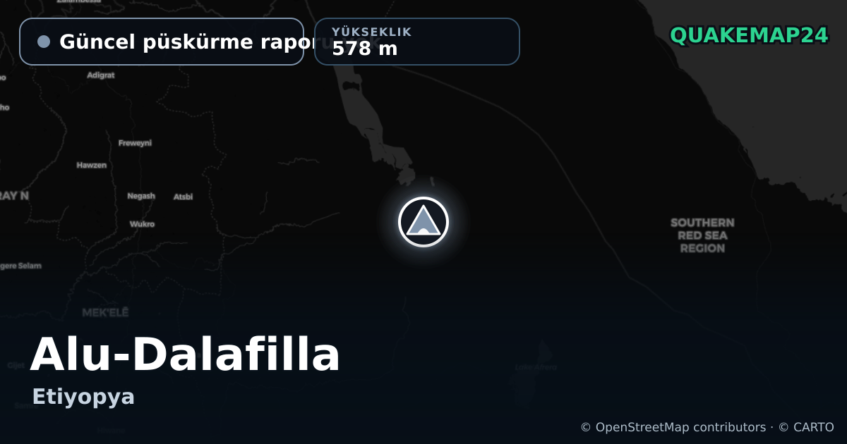 Alu-Dalafilla · Güncel püskürme raporu yok · 578 m