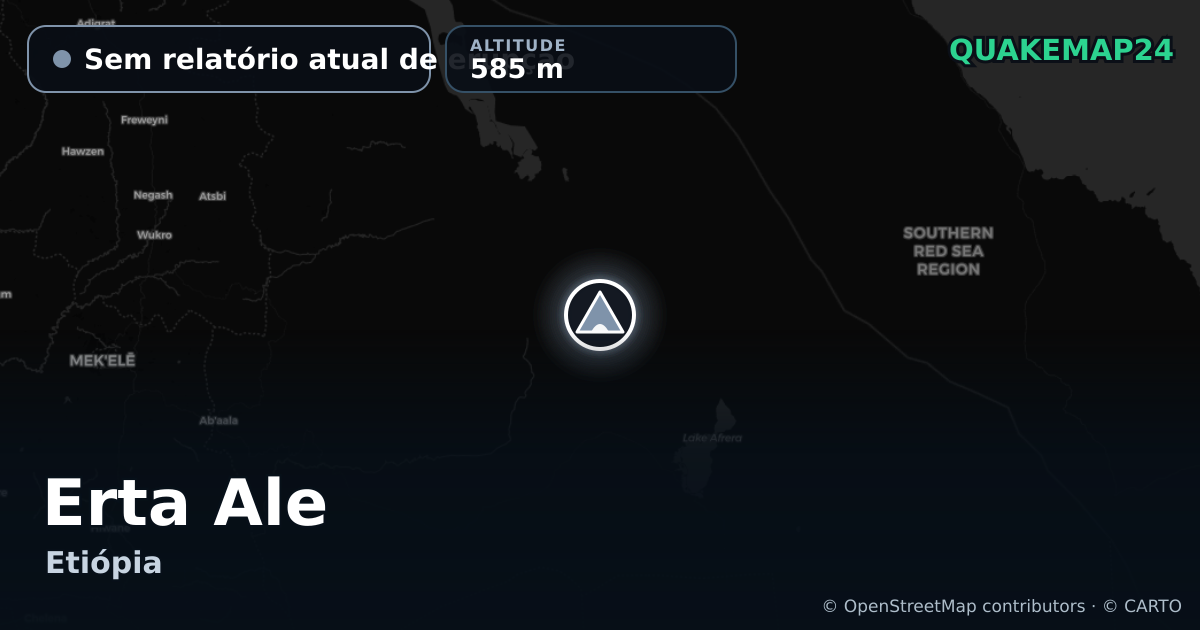 Erta Ale · Sem relatório atual de erupção · 585 m