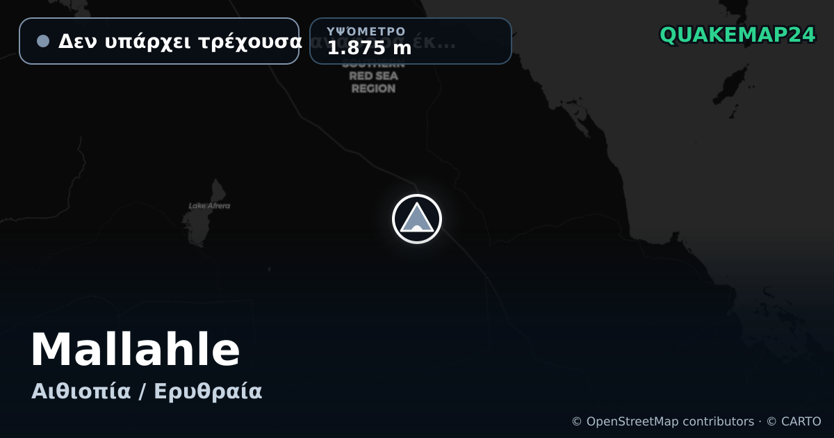 Mallahle · Δεν υπάρχει τρέχουσα αναφορά έκρηξης · 1.875 m