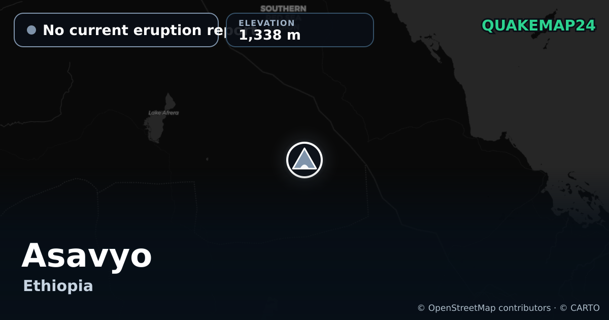 Asavyo · No current eruption report · 1,338 m