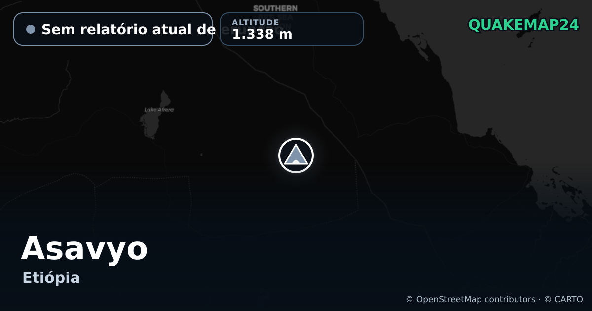 Asavyo · Sem relatório atual de erupção · 1.338 m