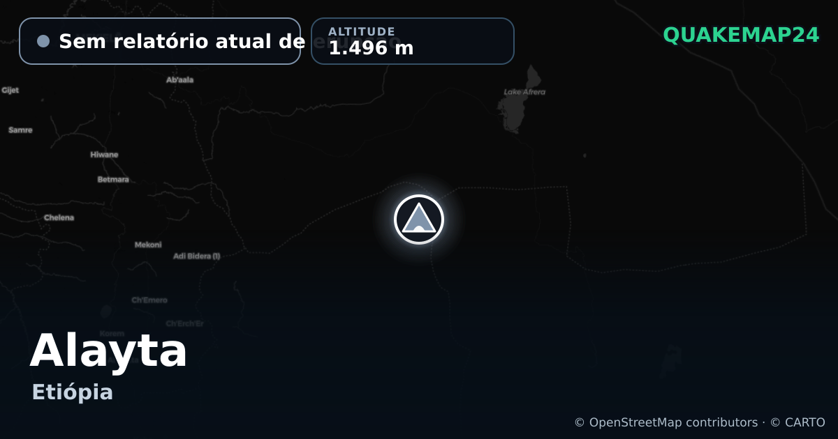 Alayta · Sem relatório atual de erupção · 1.496 m
