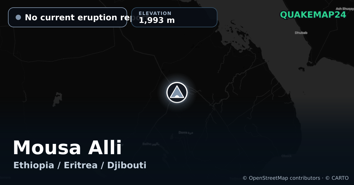 Mousa Alli · No current eruption report · 1,993 m
