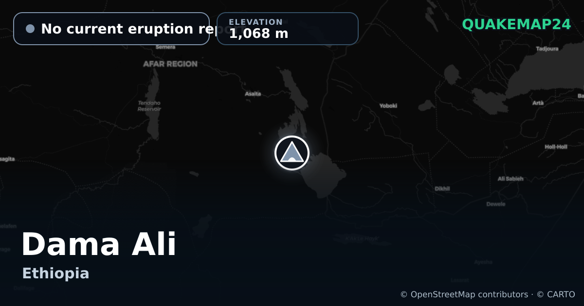 Dama Ali · No current eruption report · 1,068 m