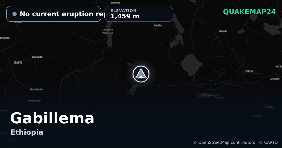 Gabillema · No current eruption report · 1,459 m