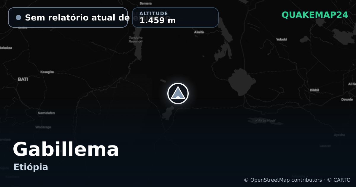 Gabillema · Sem relatório atual de erupção · 1.459 m