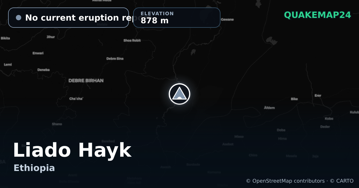 Liado Hayk · No current eruption report · 878 m