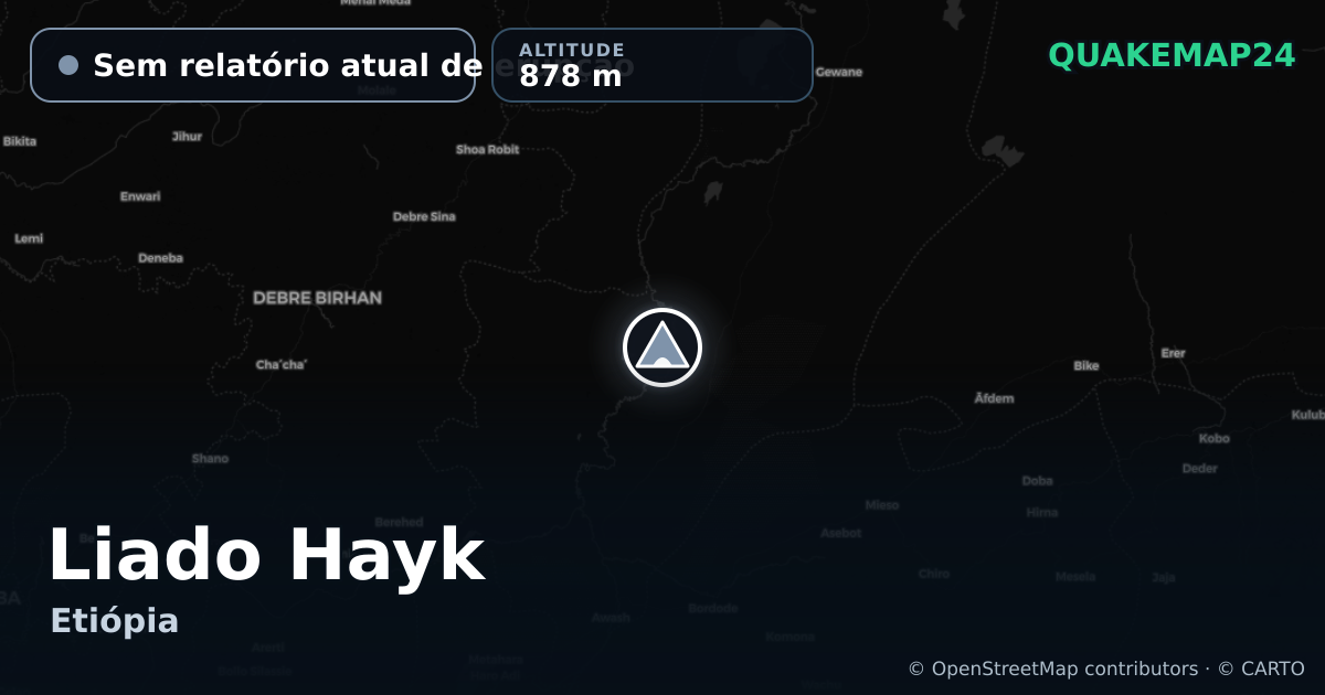 Liado Hayk · Sem relatório atual de erupção · 878 m