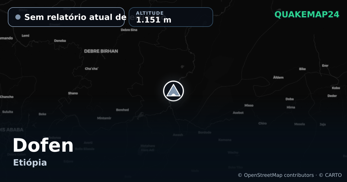 Dofen · Sem relatório atual de erupção · 1.151 m