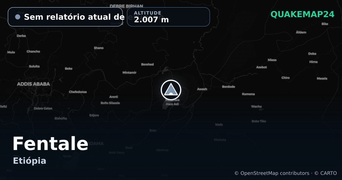 Fentale · Sem relatório atual de erupção · 2.007 m