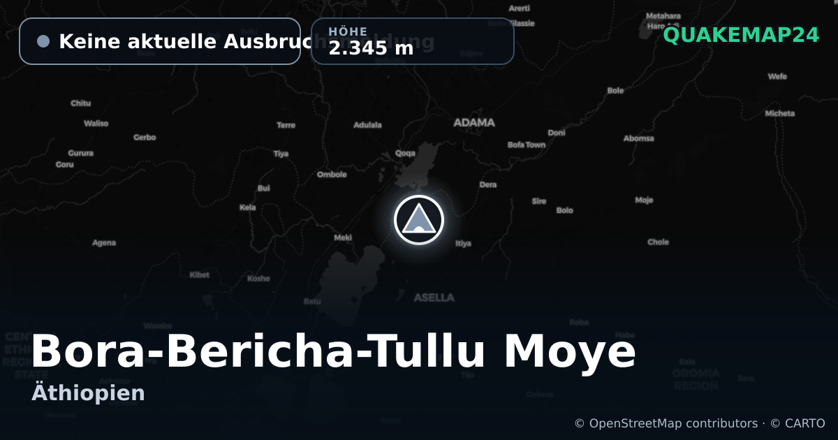 Bora-Bericha-Tullu Moye · Keine aktuelle Ausbruchsmeldung · 2.345 m