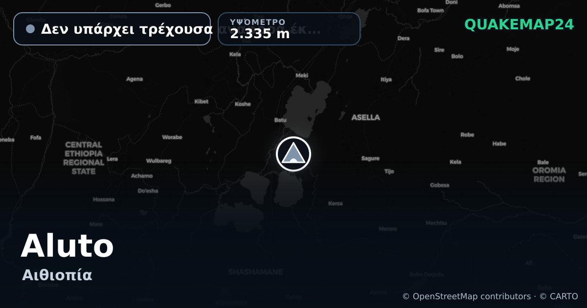 Aluto · Δεν υπάρχει τρέχουσα αναφορά έκρηξης · 2.335 m