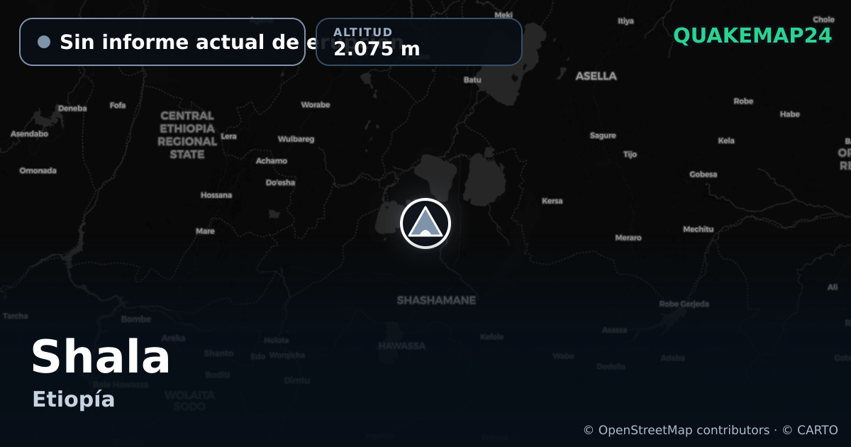 Shala · Sin informe actual de erupción · 2.075 m