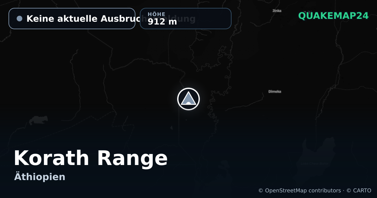 Korath Range · Keine aktuelle Ausbruchsmeldung · 912 m