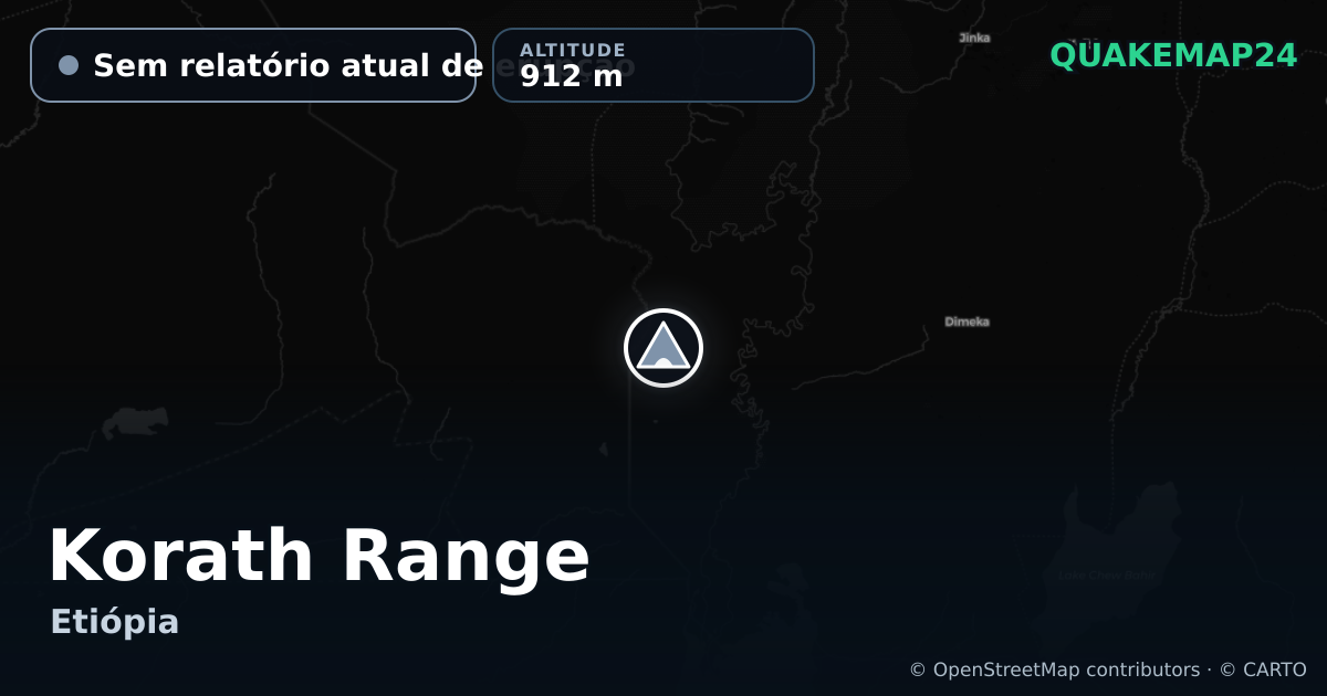 Korath Range · Sem relatório atual de erupção · 912 m