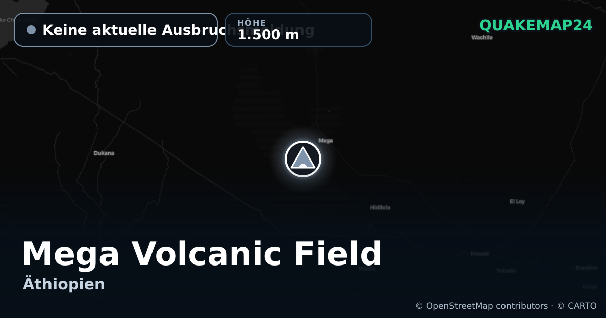 Mega Volcanic Field · Keine aktuelle Ausbruchsmeldung · 1.500 m