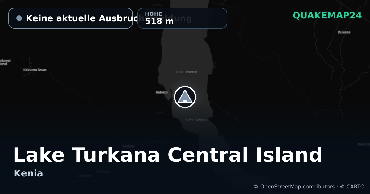Lake Turkana Central Island · Keine aktuelle Ausbruchsmeldung · 518 m