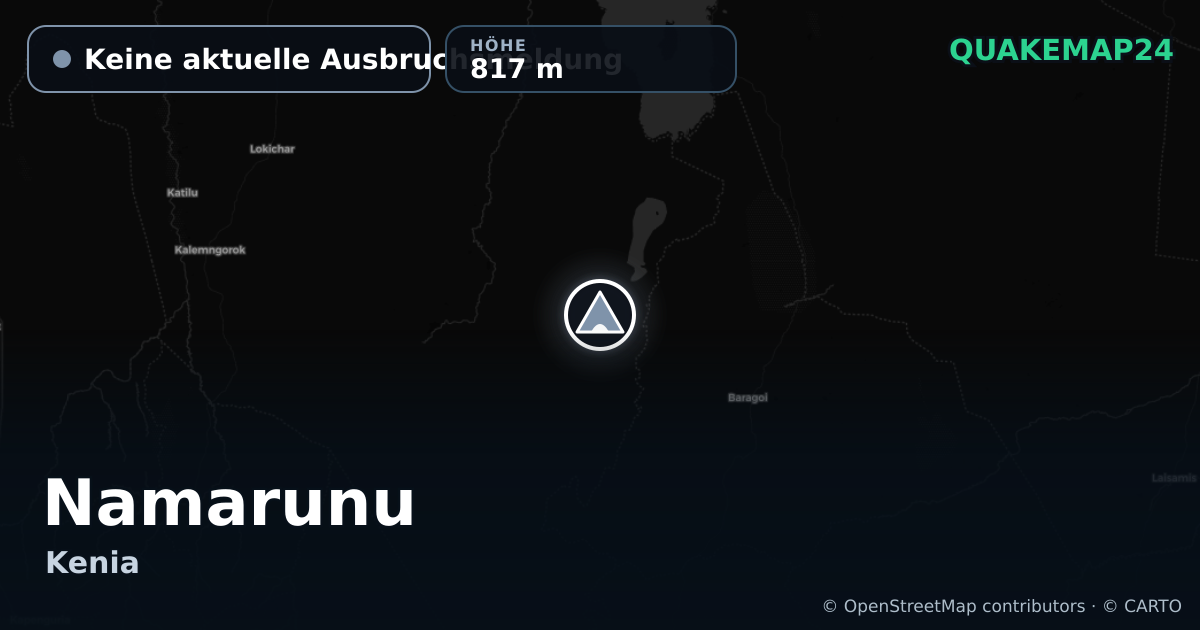 Namarunu · Keine aktuelle Ausbruchsmeldung · 817 m
